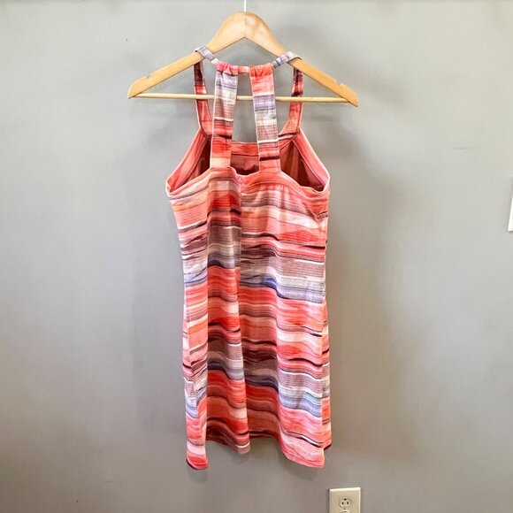 Prana Cantine Orange Ombre Halter Shift Mini Dress Regular Fit - Sz. S - Picture 3 of 3